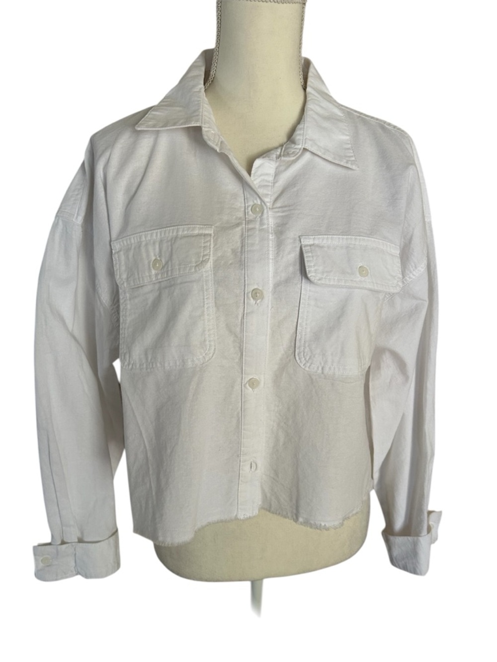 Wild Fable 100% Cotton Button Down Top Jacket